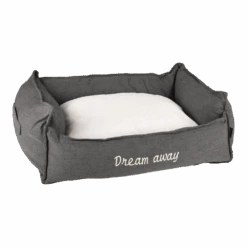 Flamingo Mand Dream Away Rechthoekig Met Rits - Grijs - 70x50x25CM