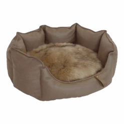 Mand Rond VIP Collectie - M - Taupe - Happy House