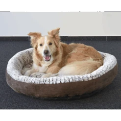 Flamingo Mand Snoozzy Rond Bruin - 90x18cm -Flamingo Verkoop mand snoozzy rond bruin 90x18cm 2 4