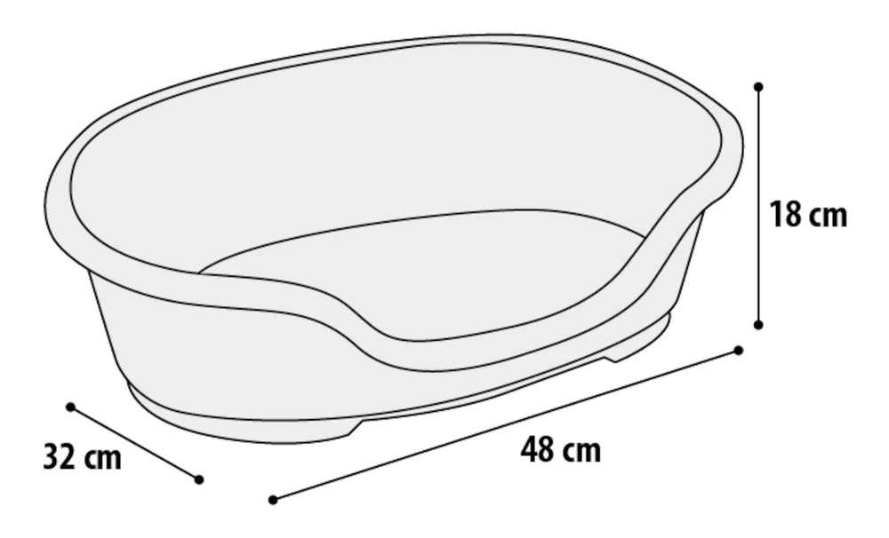 Flamingo Mand Somnus Plastic - Bruin - 40/48 CM 4 Flamingo Mand Somnus Plastic - Bruin - 40/48 CM - Afbeelding 2