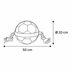 Flamingo Matchball Voetbal Met Touw - 20x20x50cm -Flamingo Verkoop matchball voetbal met touw 20x20x50cm 5