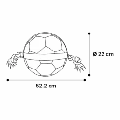 Flamingo Matchball Voetbal Met Touw - 22x22x52.2cm -Flamingo Verkoop matchball voetbal met touw 22x22x522cm 5