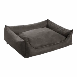 MaxxNobel Orthopedische Sofa Lederlook/teddy - Olijf - 100 X 80cm - Hondenmand