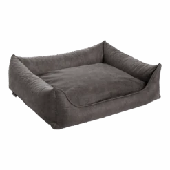 MaxxNobel Orthopedische Sofa Lederlook/teddy - Taupe - 90 X 70cm - Hondenmand