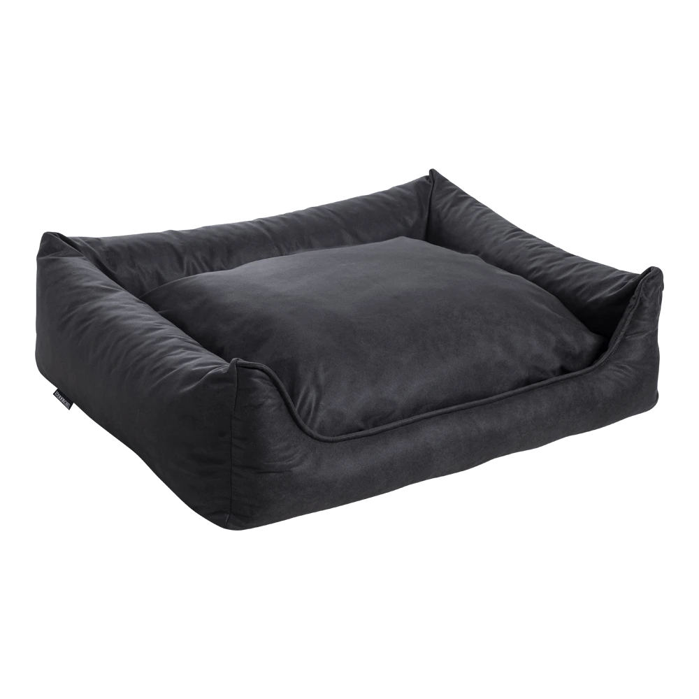 MaxxNobel Orthopedische Sofa Lederlook/teddy - Zwart - 120 X 85cm - Hondenmand 3 MaxxNobel Orthopedische Sofa Lederlook/teddy - Zwart - 120 X 85cm - Hondenmand