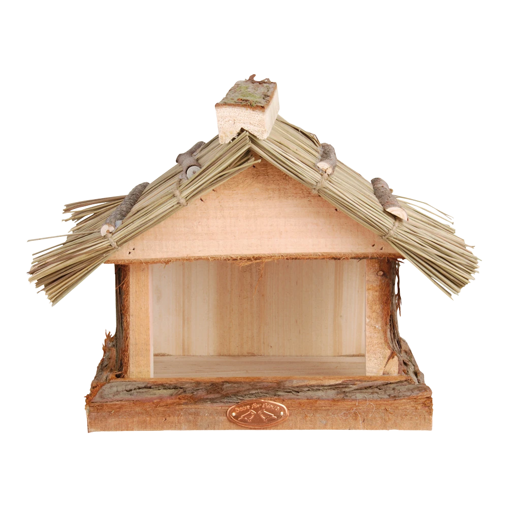 Muurvoedertafel Rieten Dak 3 Muurvoedertafel Rieten Dak