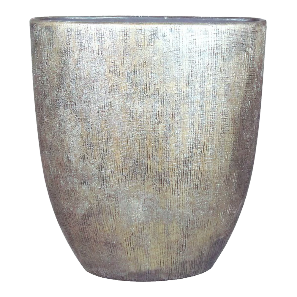 Bloempot Mira Ovaal - L51 X B17 X H57cm - Goud 3 Bloempot Mira Ovaal - L51 X B17 X H57cm - Goud