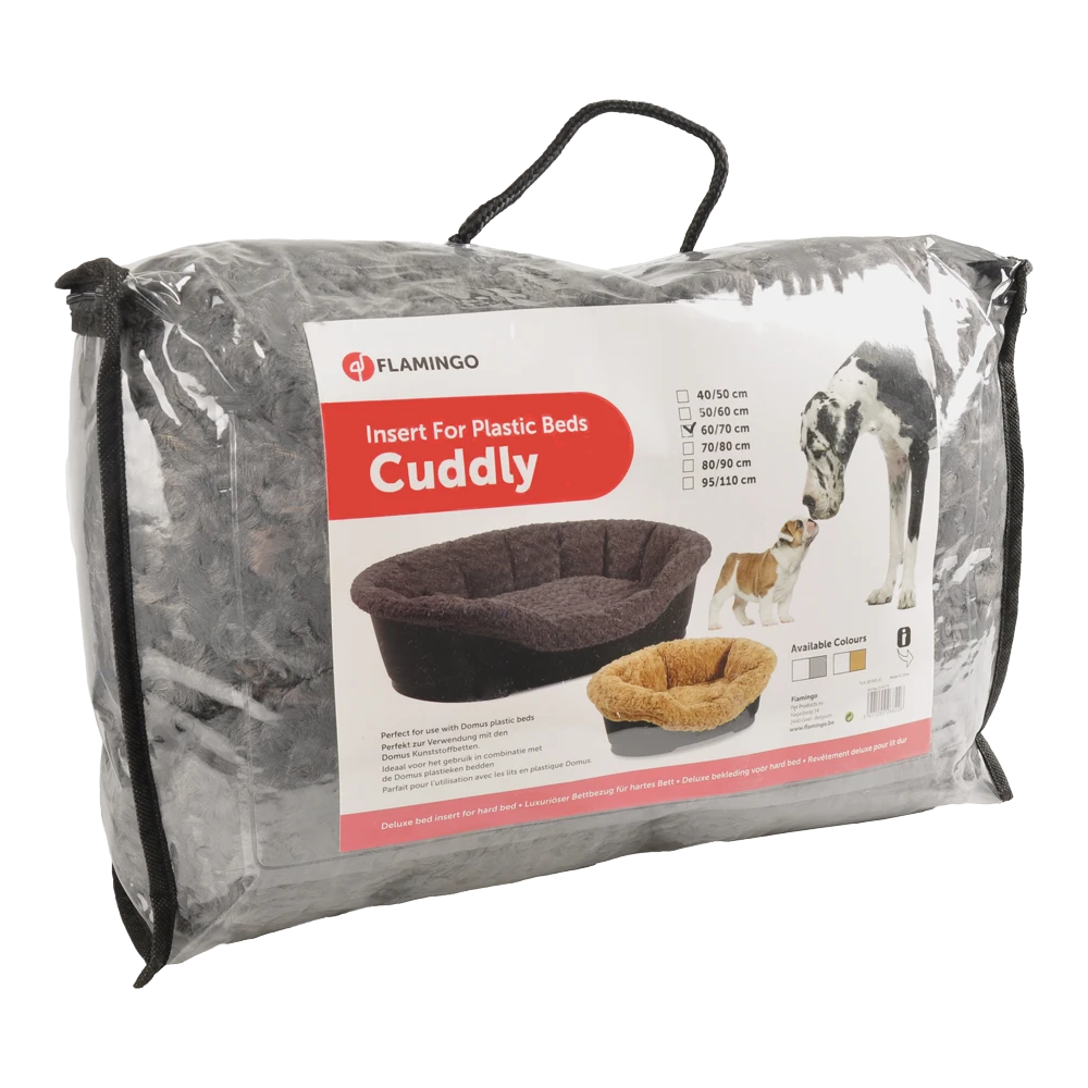 Flamingo Overtrek Cuddly Grijs - 60/70CM 5 Flamingo Overtrek Cuddly Grijs - 60/70CM - Afbeelding 3