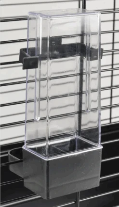 Parkietenkooi - Runa 2 Zwart - 54x38x74cm - Flamingo -Flamingo Verkoop parkietenkooi runa 2 zwart 54x38x74cm flamingo metaal plastic 3