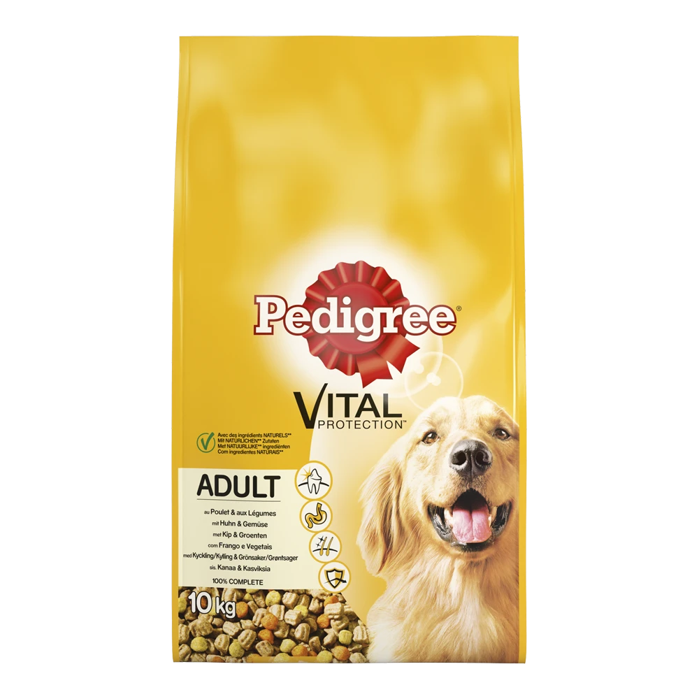Pedigree Vital Protection Adult Brokken - Kip & Groenten - Hondenvoer - 10 Kg 3 Pedigree Vital Protection Adult Brokken - Kip & Groenten - Hondenvoer - 10 Kg
