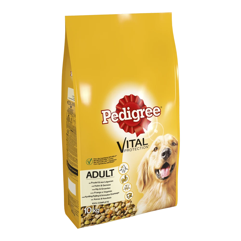 Pedigree Vital Protection Adult Brokken - Kip & Groenten - Hondenvoer - 10 Kg 4 Pedigree Vital Protection Adult Brokken - Kip & Groenten - Hondenvoer - 10 Kg - Afbeelding 2