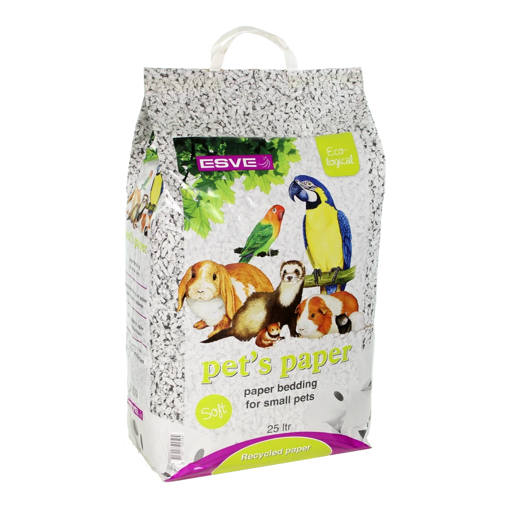Pet's Paper Bedding - 25L - ESVE 3 Pet's Paper Bedding - 25L - ESVE
