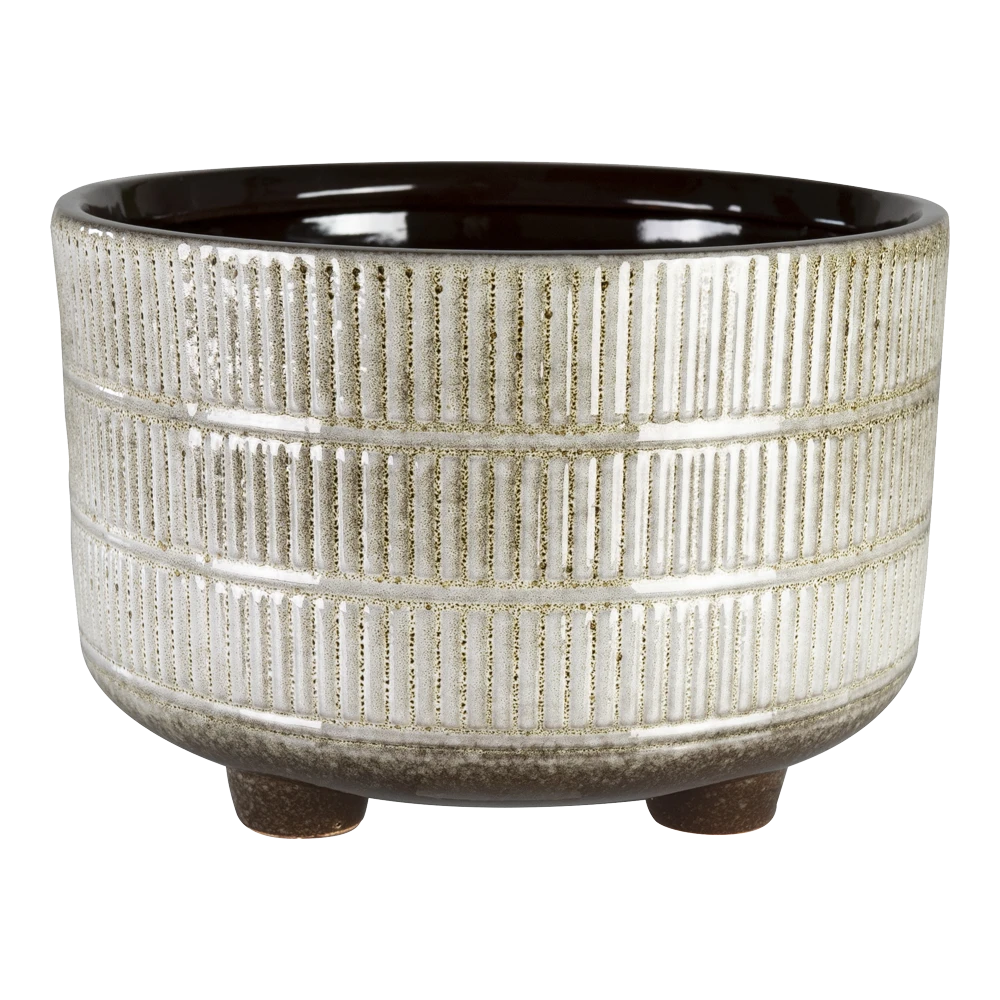 Plantenschaal Denise - D21 X H14cm - Off White 3 Plantenschaal Denise - D21 X H14cm - Off White