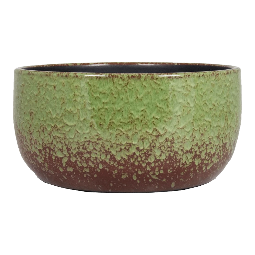 Plantenschaal Sepp - D35 X H17cm - Groen 3 Plantenschaal Sepp - D35 X H17cm - Groen