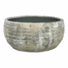 Plantenschaal Steef - D34 X H15cm - Creme Groen -Flamingo Verkoop plantenschaal steef d34 h15 creme groen plantenschaal 1 3