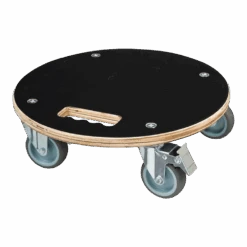 Plantentrolley Rond U00d838 Cm - FSC Hout/zwart - Nature