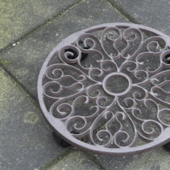 Plantentrolley Rond L - Esschert's Garden -Flamingo Verkoop plantentrolley rond l esschert s garden plantentrolley 5