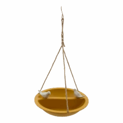 Point-Virgule Vogelbad/voederschaal Voor Vogels - Bamboevezel Okergeel - U00f827cm X H6cm