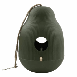 Point-Virgule Vogelhuisje - Bamboevezel Jagersgroen - U00f818.1cm X H25cm