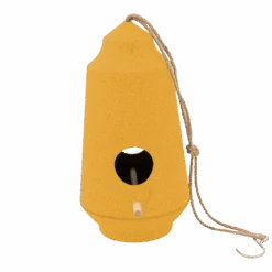 Point-Virgule Vogelhuisje - Bamboevezel Okergeel - U00f815.1cm X H28cm