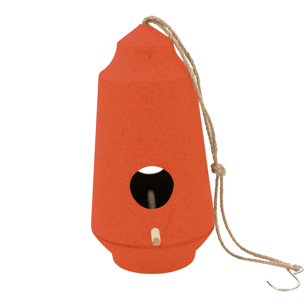 Point-Virgule Vogelhuisje - Bamboevezel Oranje - U00f815.1cm X H28cm 3 Point-Virgule Vogelhuisje - Bamboevezel Oranje - U00f815.1cm X H28cm