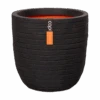 Capi Bloempot Bol Nature Row NL - D35 X H34cm - Zwart -Flamingo Verkoop pot bol row nl 35x34 zwart bloempot 1 5