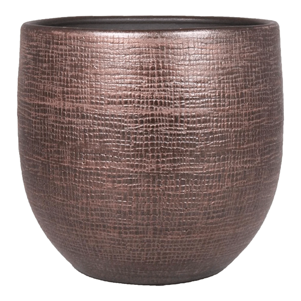 Bloempot Mira - D29 X H27cm - Koper 3 Bloempot Mira - D29 X H27cm - Koper