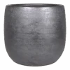 Bloempot Mira - D59 X H54cm - Antraciet -Flamingo Verkoop pot mira d59 h54cm industrieel zwart bloempot antraciet 1