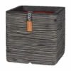 Capi Plantenbak Vierkant Nature Rib NL - L50 X B50 X H50cm - Antraciet -Flamingo Verkoop pot vierkant rib nl 50x50x50 antraciet plantenbak 1 5
