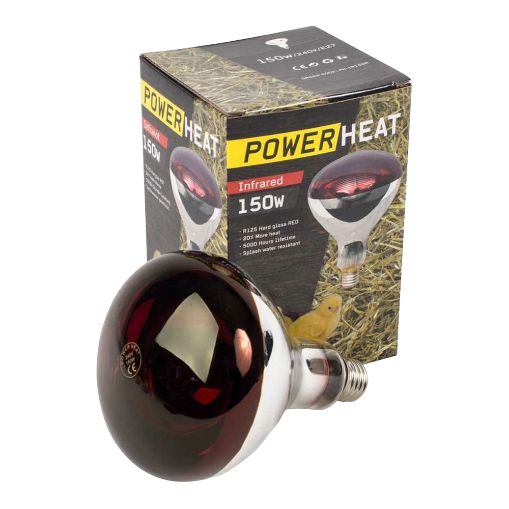 Powerheat Warmtelamp R125 - Verwarming Voor Kippen - 150 Watt 3 Powerheat Warmtelamp R125 - Verwarming Voor Kippen - 150 Watt