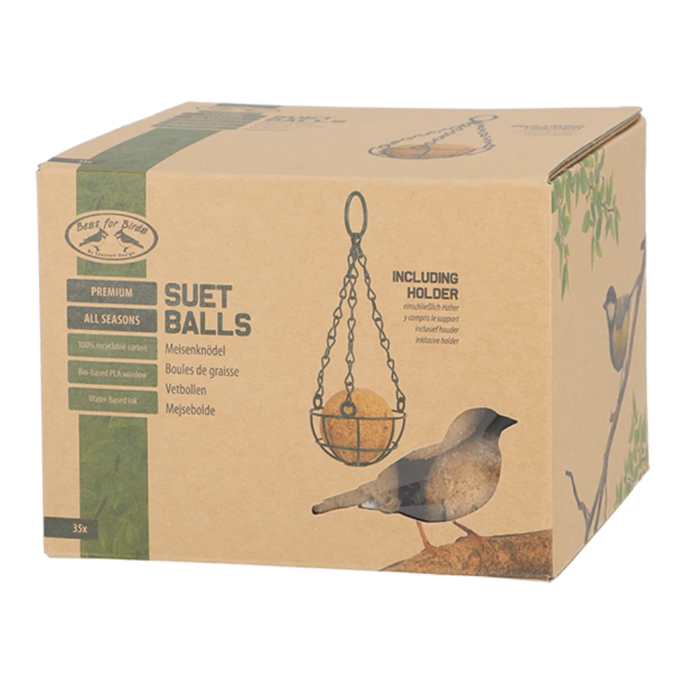 Premium 4 Seizoenen Vetbollen Met Vetbolhouder - 35st - Best For Birds - Afbeelding 2