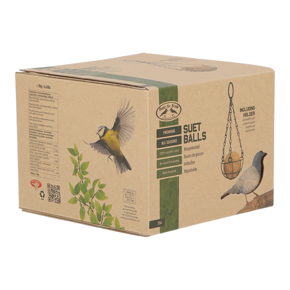 Premium 4 Seizoenen Vetbollen Met Vetbolhouder - 35st - Best For Birds - Afbeelding 3