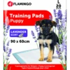 Flamingo Puppy Trainingsmat Lavendel L - 90x60cm - 20st - Honden Zindelijksheidmat -Flamingo Verkoop puppy trainingsmat lavendel l 90x60cm 20st honden zindelijksheidmat 1 2