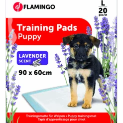 Flamingo Puppy Trainingsmat Lavendel L - 90x60cm - 20st - Honden Zindelijksheidmat