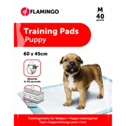 Flamingo Puppy Trainingsmat M - 60x45cm - 40st - Honden Zindelijksheidmat