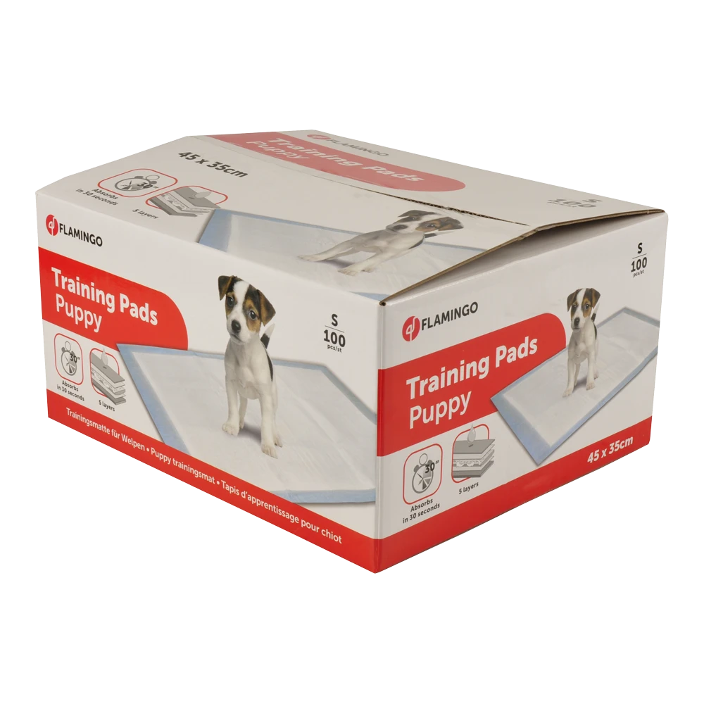 Flamingo Puppy Trainingsmat S - 100st - 45x35cm - Honden Zindelijksheidmat 3 Flamingo Puppy Trainingsmat S - 100st - 45x35cm - Honden Zindelijksheidmat