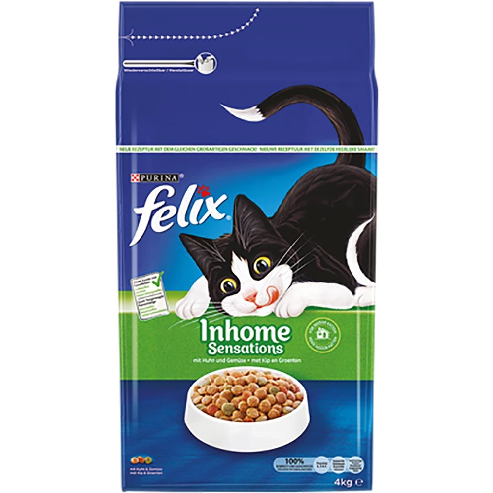 PURINAu00ae Felixu00ae Inhome Sensations Met Kip En Groenten - Kattenvoer - 4kg 3 PURINAu00ae Felixu00ae Inhome Sensations Met Kip En Groenten - Kattenvoer - 4kg