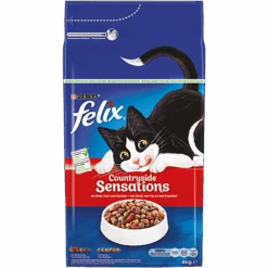 PURINAu00ae Felixu00ae Countryside Sensationsu00ae Met Rund, Kip En Groenten - Kattenvoer - 4kg