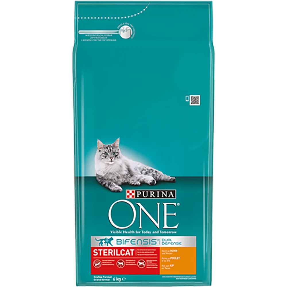 Purina One PURINAu00ae ONE Sterilcat Rijk Aan Kip & Tarwe Brokjes - Kattenvoer - 6kg 3 Purina One PURINAu00ae ONE Sterilcat Rijk Aan Kip & Tarwe Brokjes - Kattenvoer - 6kg