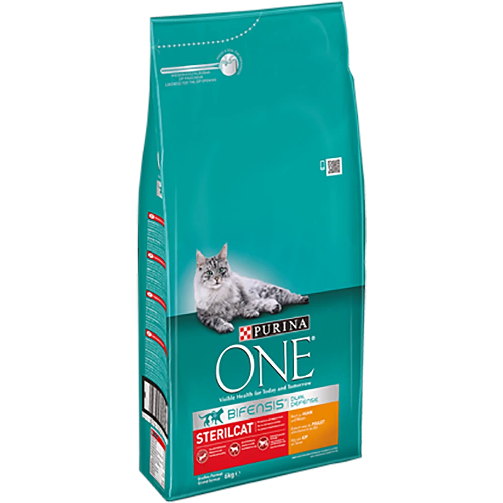 Purina One PURINAu00ae ONE Sterilcat Rijk Aan Kip & Tarwe Brokjes - Kattenvoer - 6kg 4 Purina One PURINAu00ae ONE Sterilcat Rijk Aan Kip & Tarwe Brokjes - Kattenvoer - 6kg - Afbeelding 2