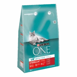 Purina One PURINAu00ae ONE Sterilcat Rijk Aan Rund & Tarwe Brokjes - Kattenvoer - 3kg