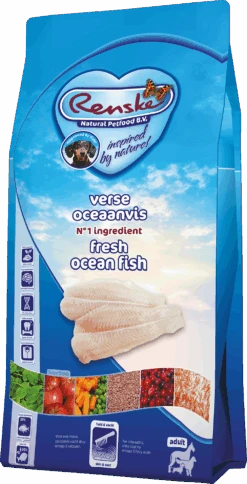 Renske Super Premium Droogvoer - Verse Oceaanvis, Graanvrij - Hondenvoer - 2kg