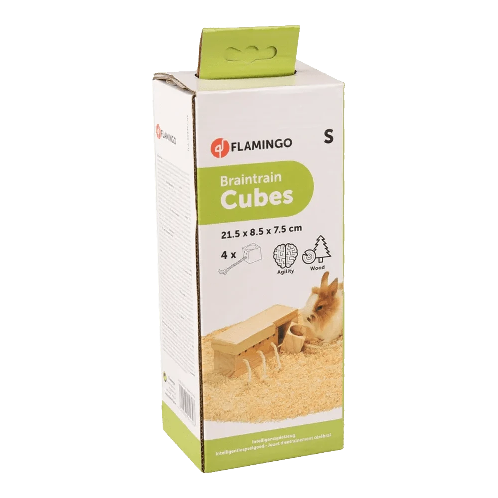 Flamingo Rody Brain Train Kast - 4 Blokken Met Touw 5 Flamingo Rody Brain Train Kast - 4 Blokken Met Touw - Afbeelding 3