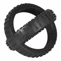 Flamingo Rubber Gladiator Cross Ball - Zwart - 17.5cm