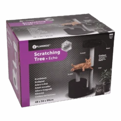 Flamingo Scratching Tree Echo - Black - 48x34x99cm -Flamingo Verkoop scratching tree echo black 48x34x99cm flamingo 5