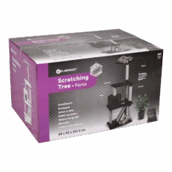 Flamingo Scratching Tree Forza - Black - 60x40x151,5cm -Flamingo Verkoop scratching tree forza black 60x40x151 5cm flamingo 4