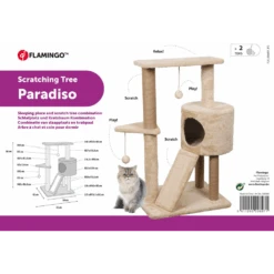 Flamingo Scratching Tree Paradiso - 50x42x86cm -Flamingo Verkoop scratching tree paradiso 50x42x86cm flamingo 3
