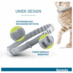 Seresto Teken- En Vlooienband Kat - Anti Tekenmiddel - 38 Cm -Flamingo Verkoop seresto teken en vlooienband kat anti tekenmiddel 38 cm 5