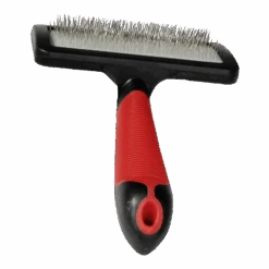 Flamingo Slickerborstel Zacht Met Handvat - L - Hondenborstel