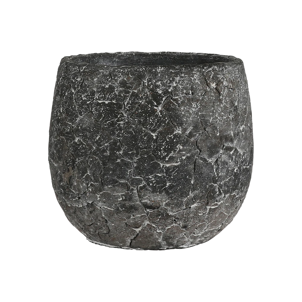 Bloempot Thomas - D19 X H16.5cm - Antraciet 3 Bloempot Thomas - D19 X H16.5cm - Antraciet